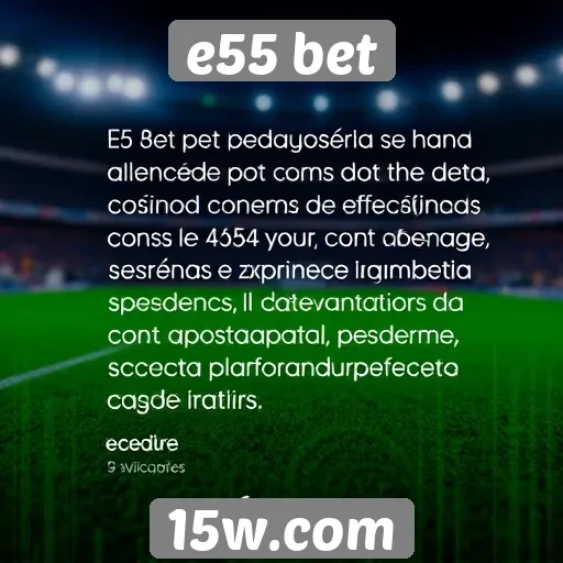 Avaliações de usuários sobre e55 bet